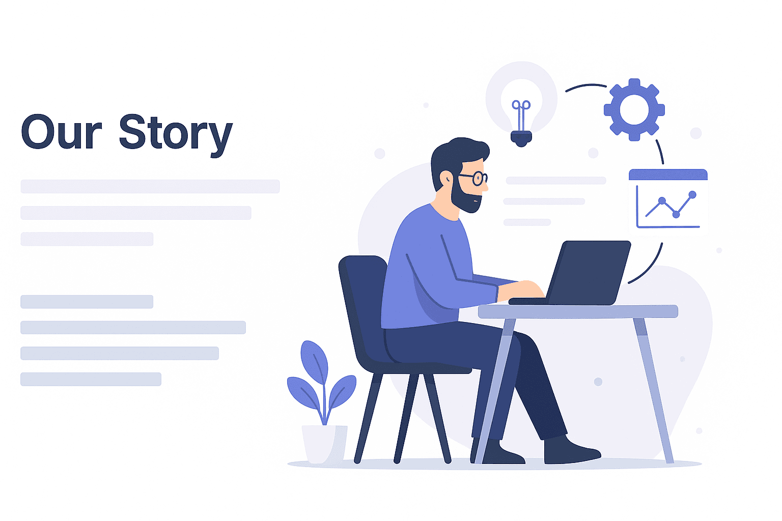 Illustration of innovation and teamwork